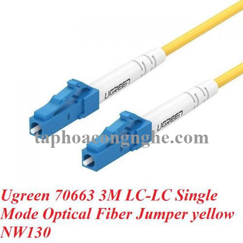 Ugreen 70663 3M LC-LC Single Mode cáp nhảy quang màu vàng NW130 30070663